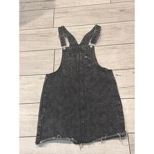 Denim Black Jean Overall Dress